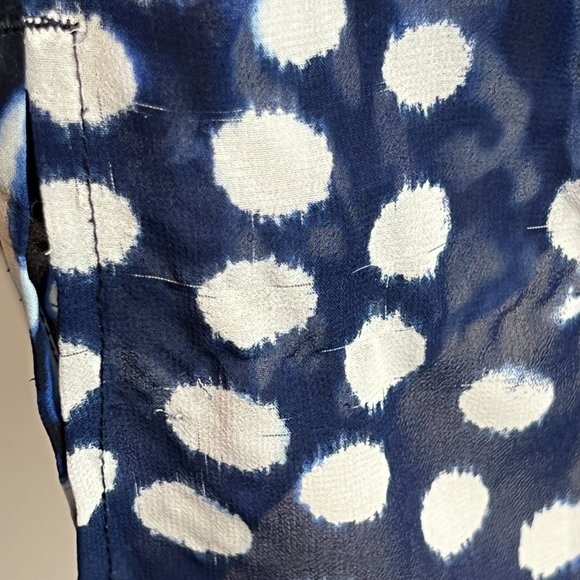 Chico's Mosaic Bi-Color Abstract Print Sheer Tunic Blouse - Picture 9 of 9